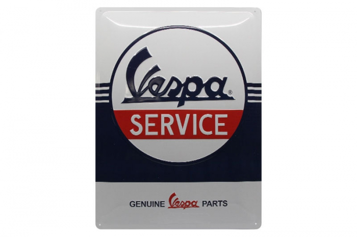 Blechschild "Vespa Service"
